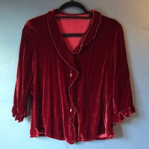 Velvet blouse